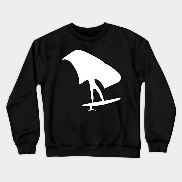 Wingsurfing with wingfoil Crewneck Sweatshirt by der-berliner